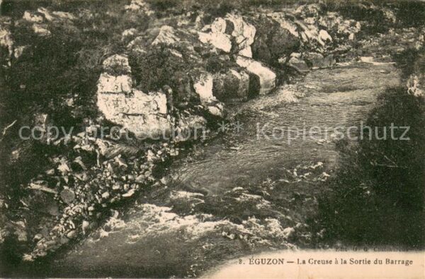 Eguzon-Chantome 36 Indre La Creuse a la Sortie du Barrage