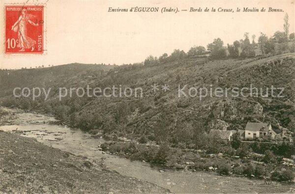 Eguzon-Chantome 36 Indre Bords de la Creuse - le Moulin de Bonnu