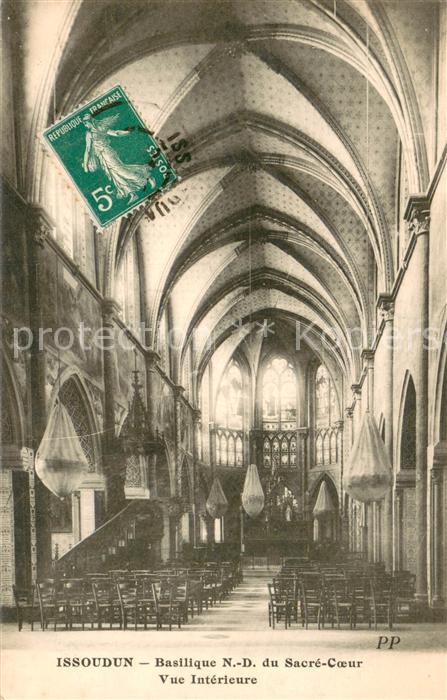Issoudun 36 Basilique N.-D. du Sacre-Coeur Vue Inte