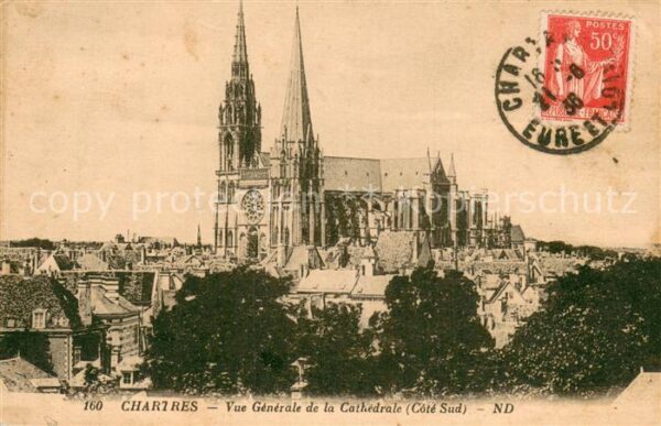 Chartres 28 Vue Generale de la Cathedrale