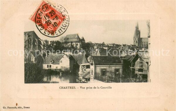 Chartres 28 Vue prise de la Courtille
