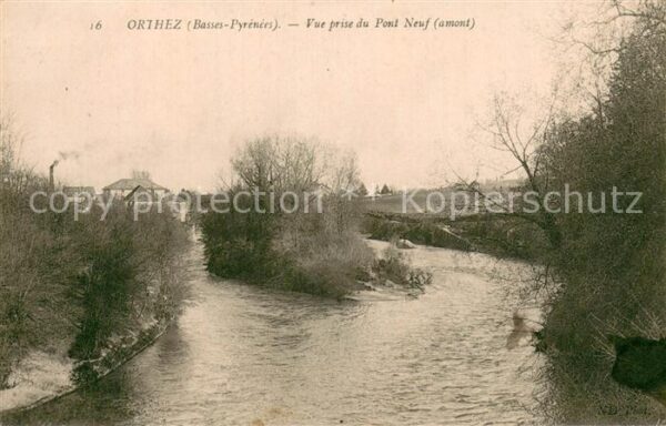 Orthez 64 Vue prise du Pont Neuf