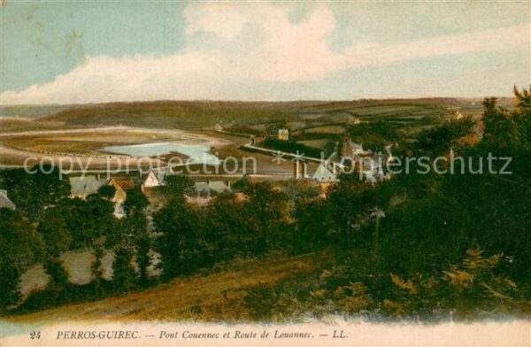 Perros-Guirec Pont Couenne et Route de Louannec