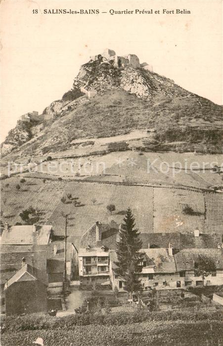 Salins-les-Bains Quartier Preval et Fort Belin