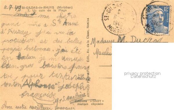 St-Gildas-de-Rhuys Un coin de la Plage – Bild 2