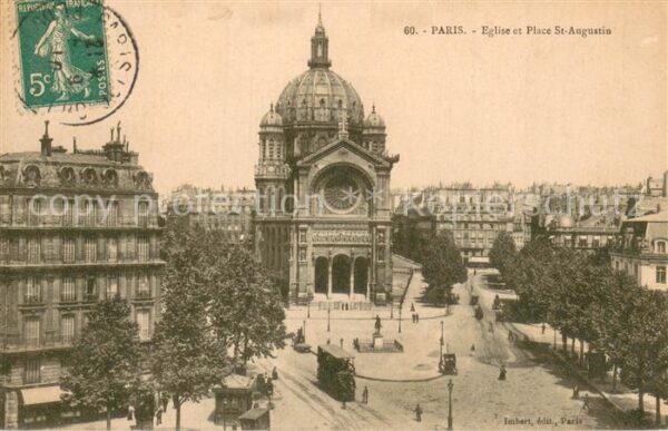 Paris 75 Eglise et place St-Augustin