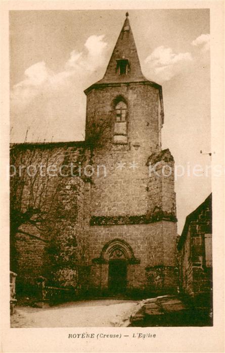 Royere 23-de-Vassiviere Creuse L Eglise