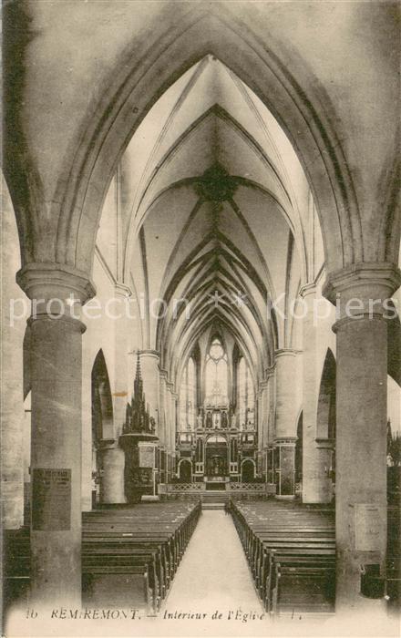 Remiremont 88 Vosges Interieur de l Eglise