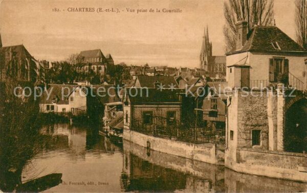 Chartres 28 Vue prise de la Courtille