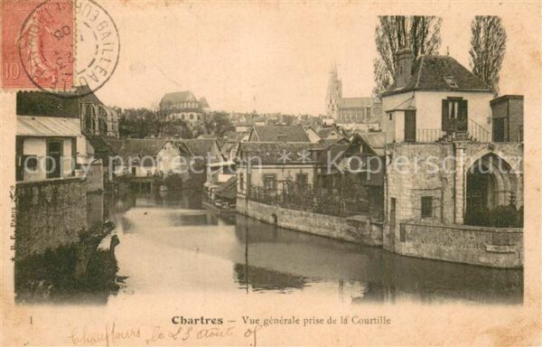 Chartres 28 Vue generale prise de la Courtille