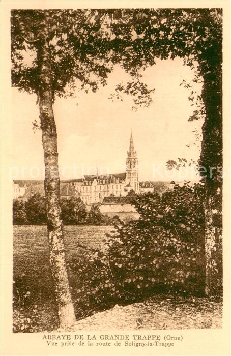 Abbaye de la Grande Trappe Soligny-la-Tr Vue prise de la route de Soligny-la-Tra