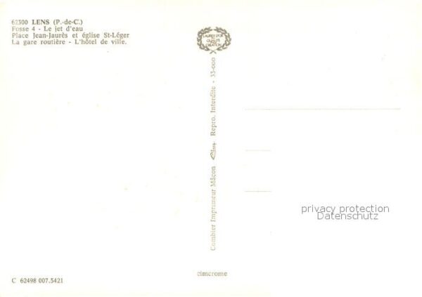 Lens Pas-de-Calais 62 Place Jean-Jaures et eglise St-Leger – Bild 2
