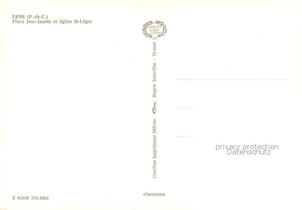Lens Pas-de-Calais 62 Place Jean-Jaures et eglise St-Leger – Bild 2