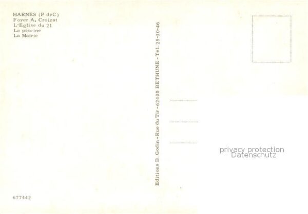 Harnes Pas de Calais L eglise du 21 - La piscine – Bild 2