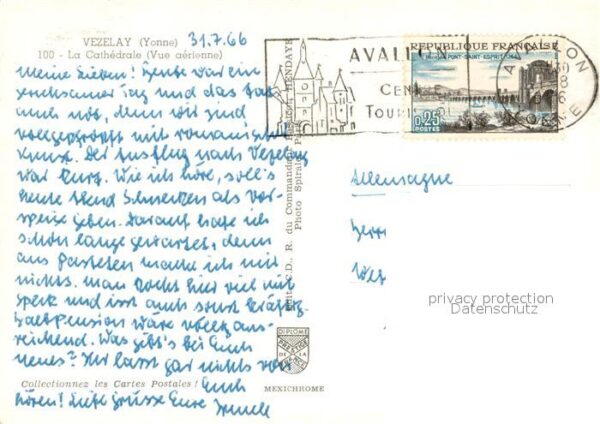 Vezelay 89 Fliegeraufnahme La Cathedrale – Bild 2