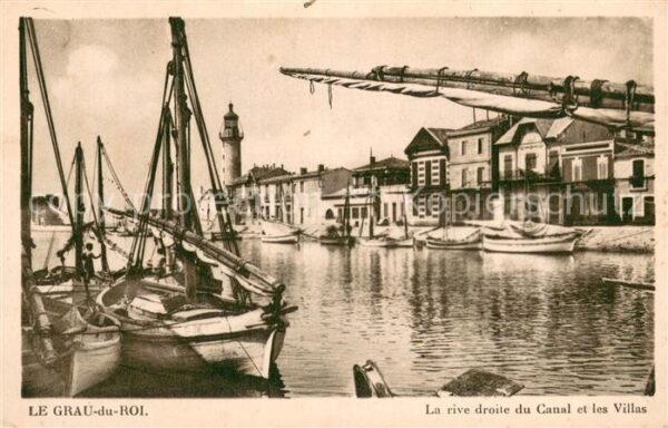 Le Grau-du-Roi 30 Gard La rive droite du canal et les villas b