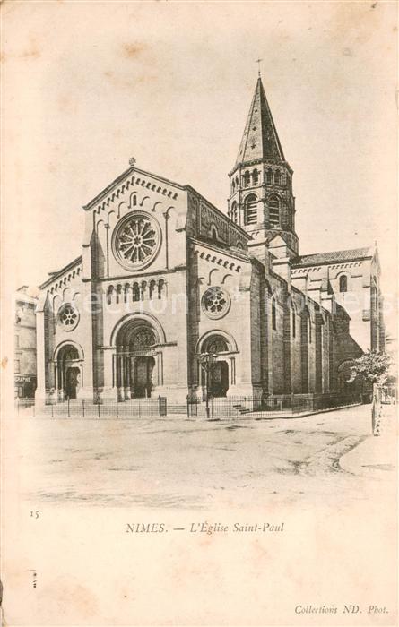 Nimes 30 Eglise Saint Paul Feldpost