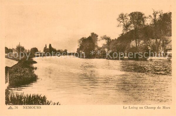 Nemours 77 Le Loing au Champ de Mars