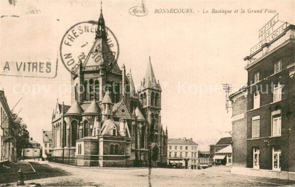 Bonsecours Bon-Secours 76 La Basilique et la Grand Place