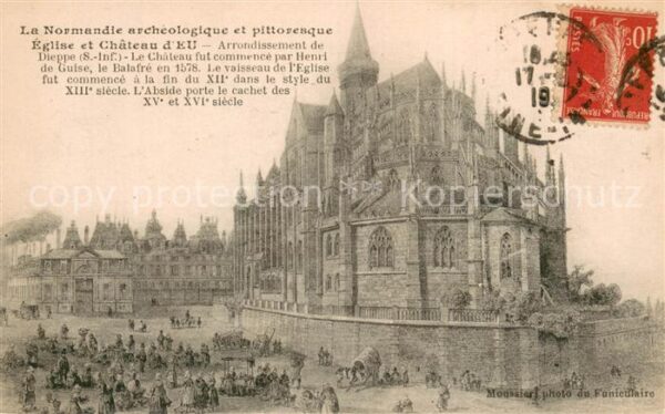 Eu 76 Eglise et Chateau d_Eu