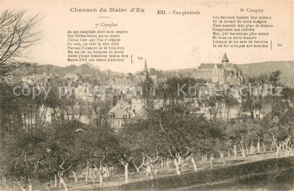 Eu 76 Vue generale Chanson du Maire d_Eu