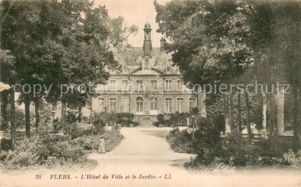 Flers 61 Orne Hotel de Ville et le Jardin