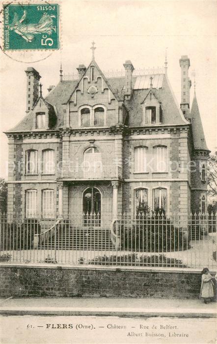 Flers 61 Orne Chateau rue de Belfort