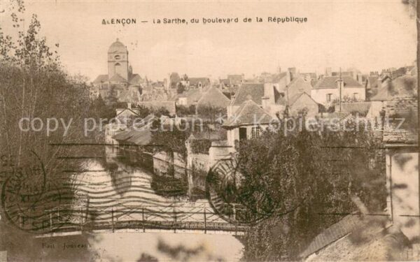 Alencon 61 La Sarthe du boulevard de la Republique