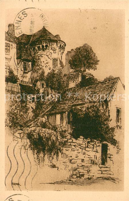 Domfront 61 Orne Vieille Tour des anciens Remparts