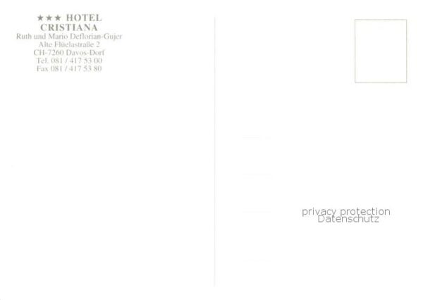 Davos Dorf GR Hotel Cristiana Stübli Sertig Tal – Bild 2