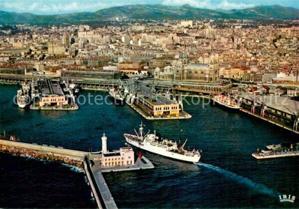 Marseille 13 Vue aerienne de l’entree du Bassin de l