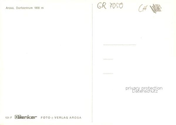 Arosa GR Dorfzentrum Fliegeraufnahme – Bild 2