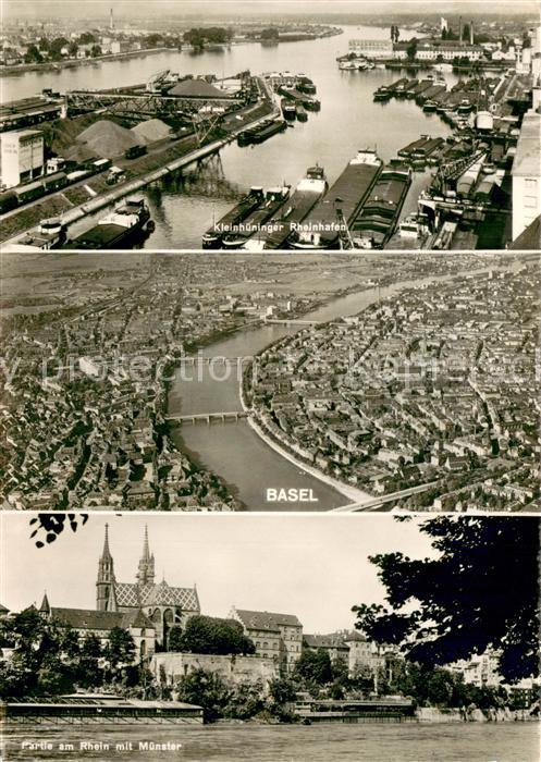 Basel BS Kleinhüninger Rheinhafen Fliegeraufnahm