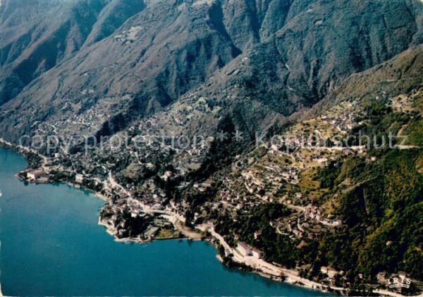 Brissago Lago Maggiore Fliegeraufnahme