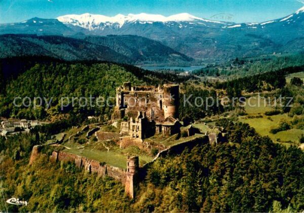 Murol Vue aerienne Le chateau