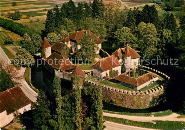 Hallwil Hallwyl AG Schloss Hallwil Fliegeraufnahme