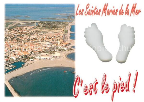 Les Saintes-Maries-de-la-Mer Fliegeraufnahme