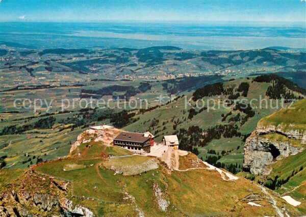 Hoher Kasten Hohenkasten 1799m IR Fliegeraufnahme mit Bodensee