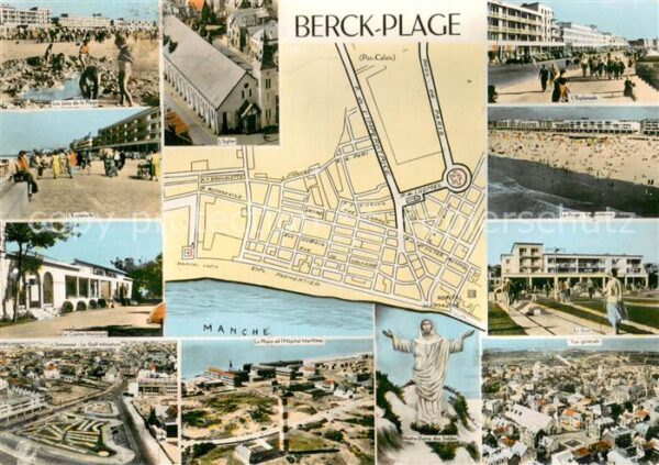 Berck-Plage 62 Les joijes de la Plage Eglise Esplanade