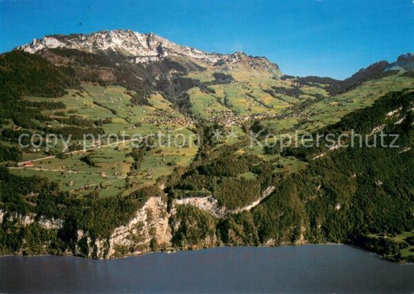 Amden SG Fliegeraufnahme mit Walensee