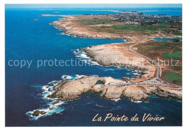 Quiberon 56 La Pointe du Vivier et la Cote Sauvage
