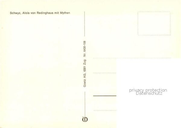 Schwyz SZ Alois von Redinghaus mit Mythen – Bild 2