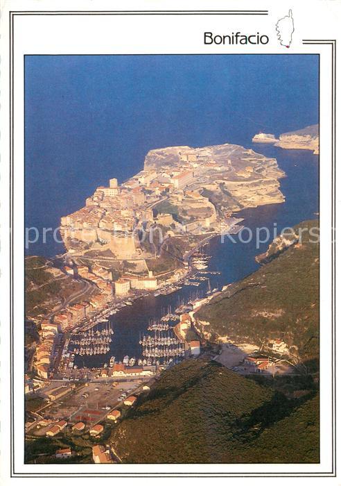 Bonifacio Corse du Sud Fliegeraufnahme mit Yachthafen