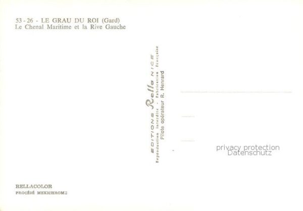 Le Grau-du-Roi 30 Gard Le Chenal Maritime et la Rive Gauche Vu – Bild 2