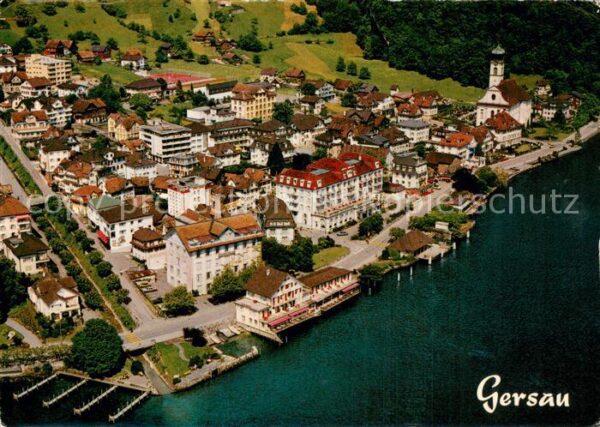 Gersau Vierwaldstaettersee Fliegeraufnahme