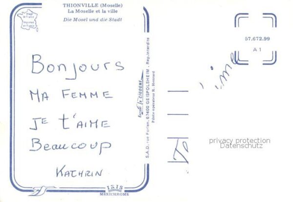 Thionville Diedenhofen 57 Stadtansicht mit Mosel Fliegeraufnahme – Bild 2