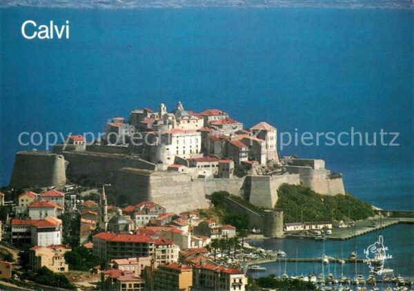 Calvi La citadelle Fliegeraufnahme