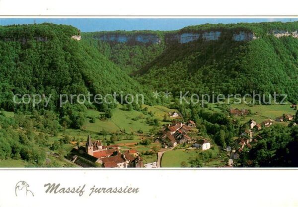 Baume-les-Messieurs 39 Paysages du massif jurassien Vue aerien
