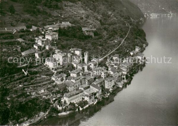 Gandria Lago di Lugano Fliegeraufnahme