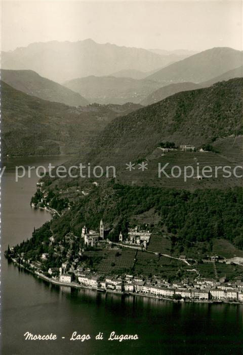 Morcote Lago di Lugano Fliegeraufnahme
